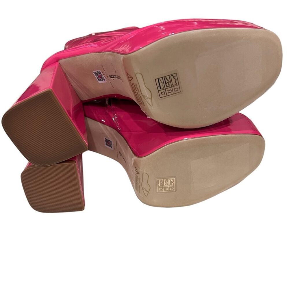 Larroude Dolly Boot in Pink Patent Leather - Picture 11 of 11